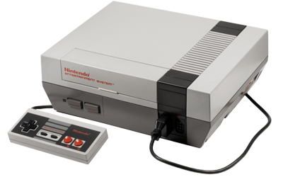 Картинка на NES конзола с контролер до нея